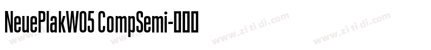 NeuePlakW05 CompSemi字体转换